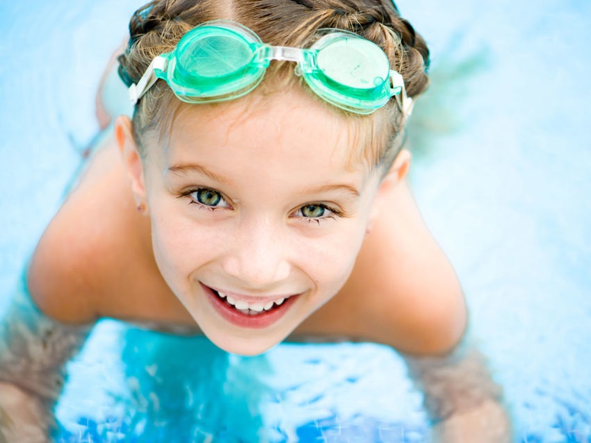 Girl In Swimming Pool